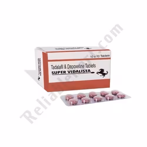 Super Vidalista tablets – Tadalafil and Depoxetine